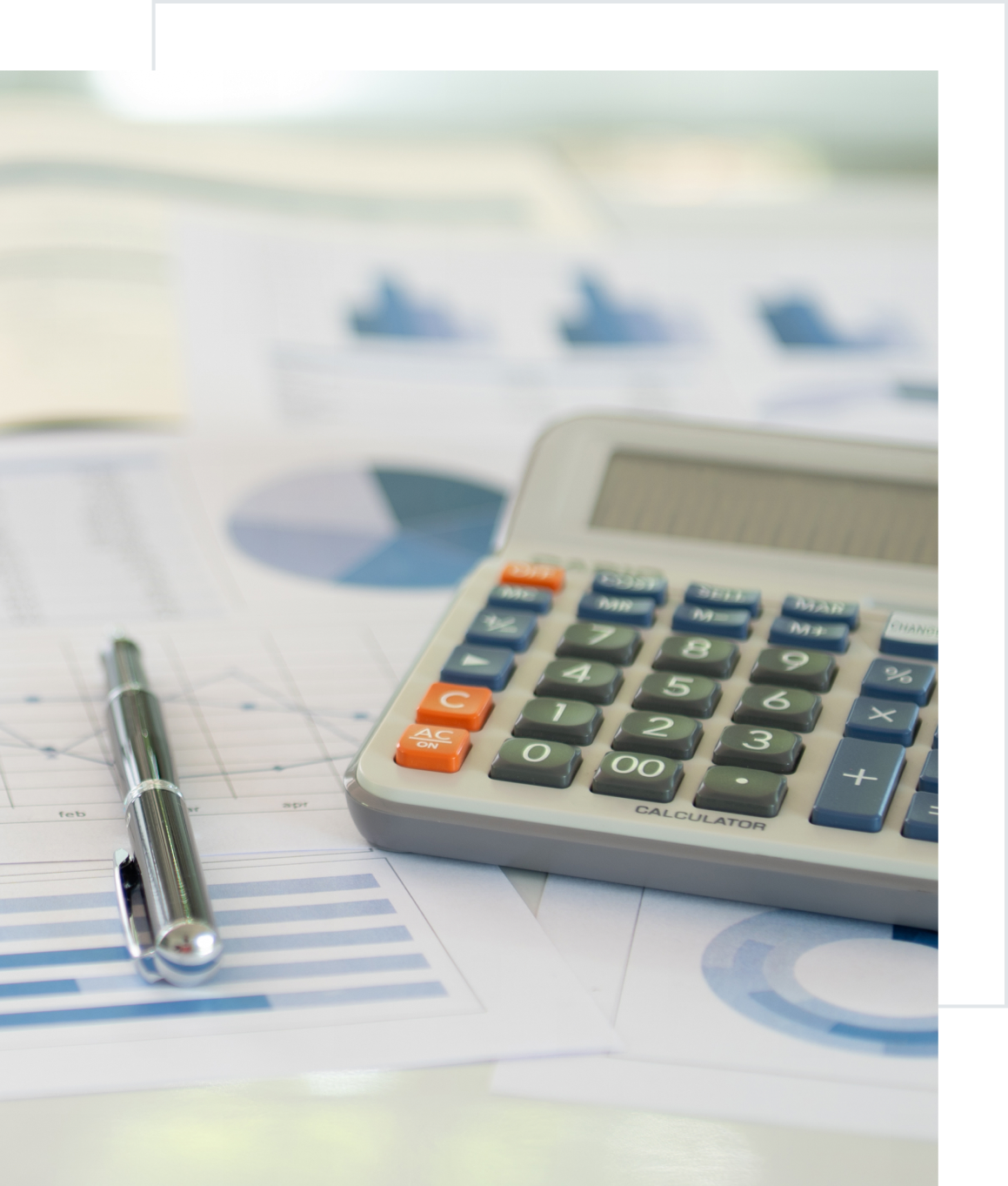 Business analysis tools on table