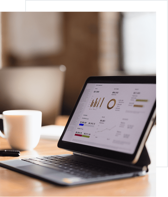 Tablet with business analytics